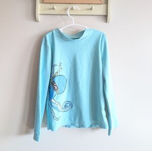 Carter's Light Blue Octopus Long Sleeve Tee